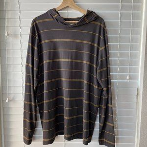 Billabong Tailored Fit Pin-Striped T-Shirt Hoodie Size XL
